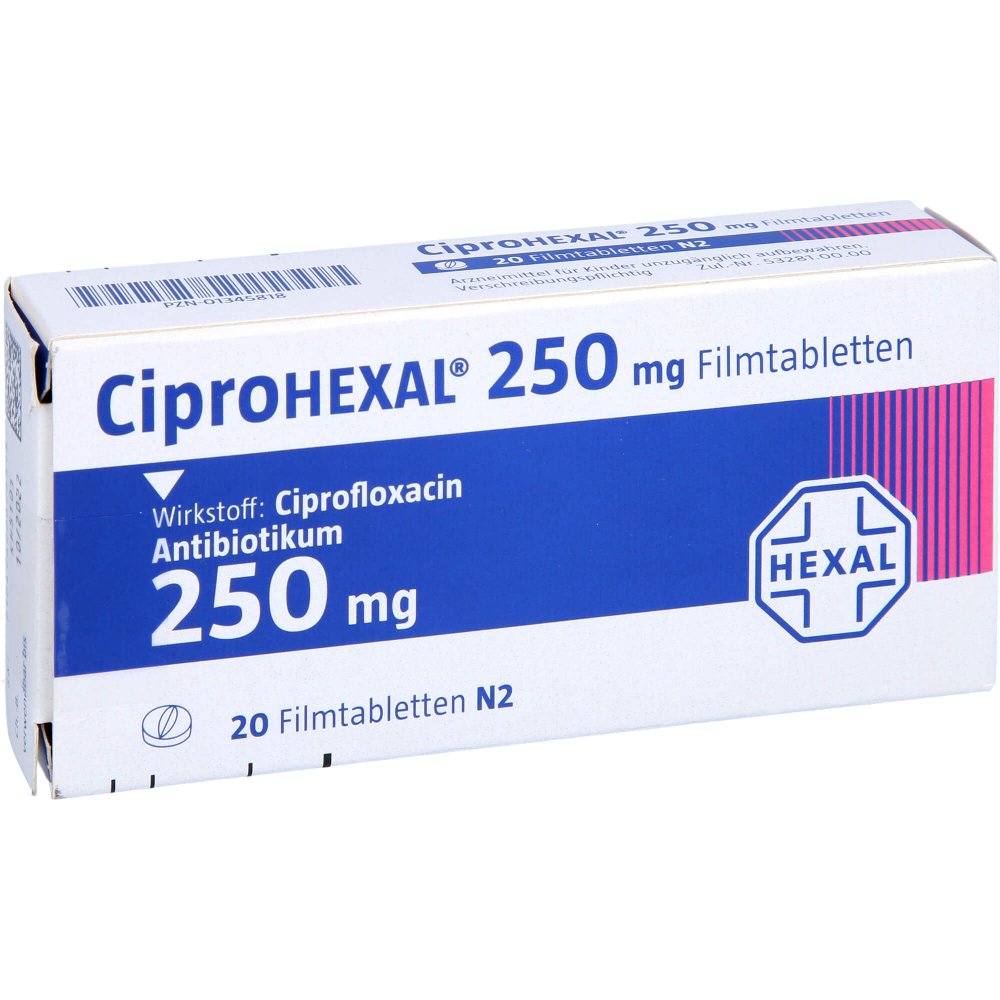 Ciprohexal 250 Mg Filmtabletten (20 stk)