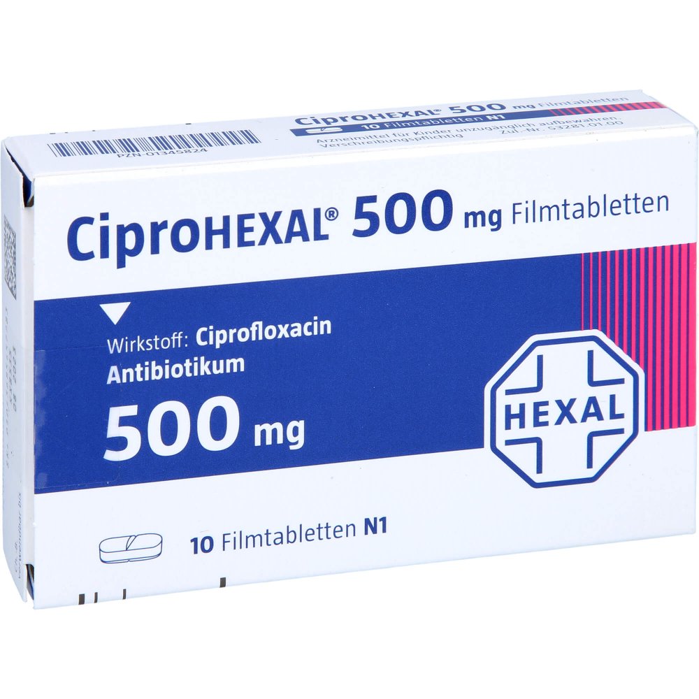 Ciprohexal 500 Mg Filmtabletten (10 stk)