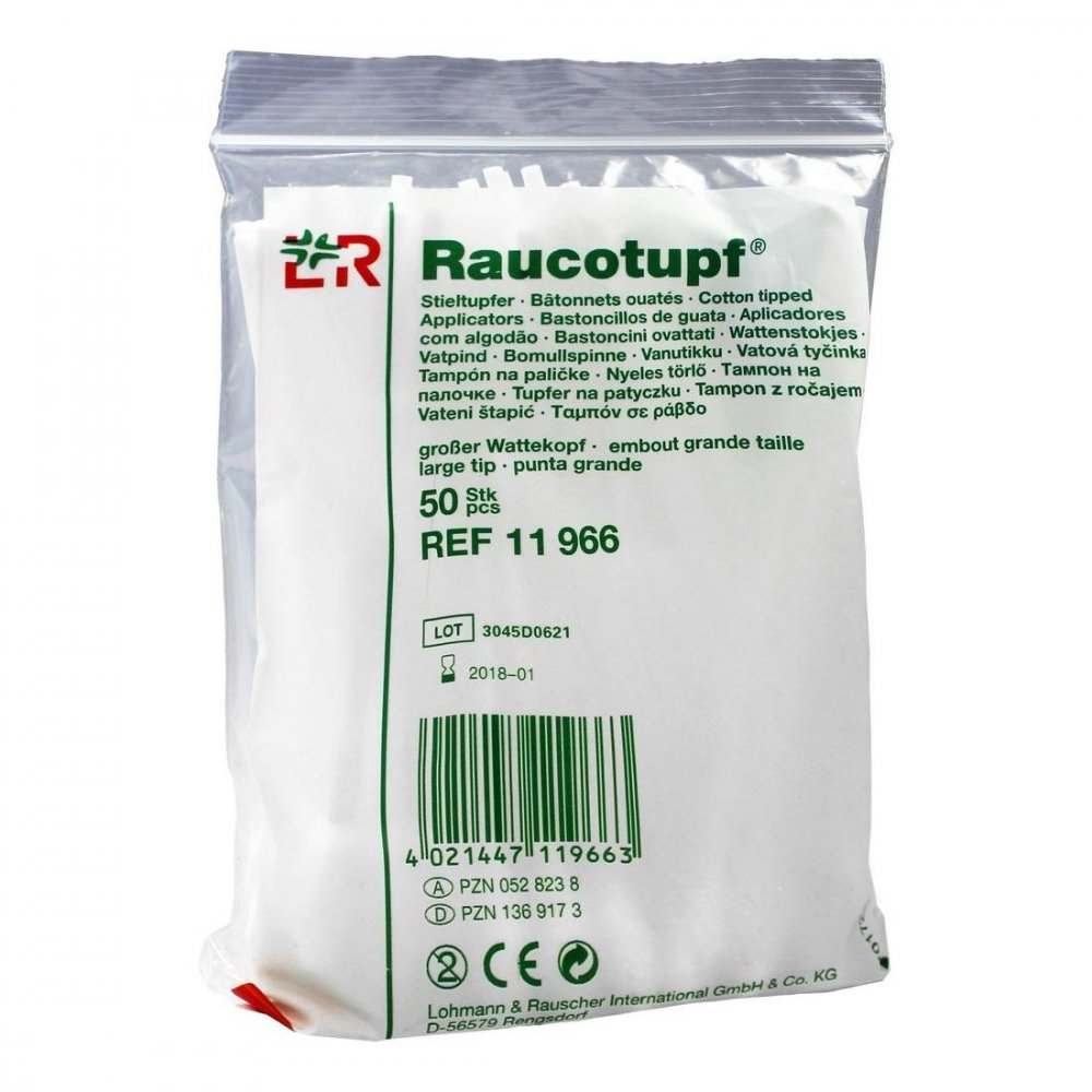 Raucotupf Stieltupfer Großer Wattekopf (50 stk)