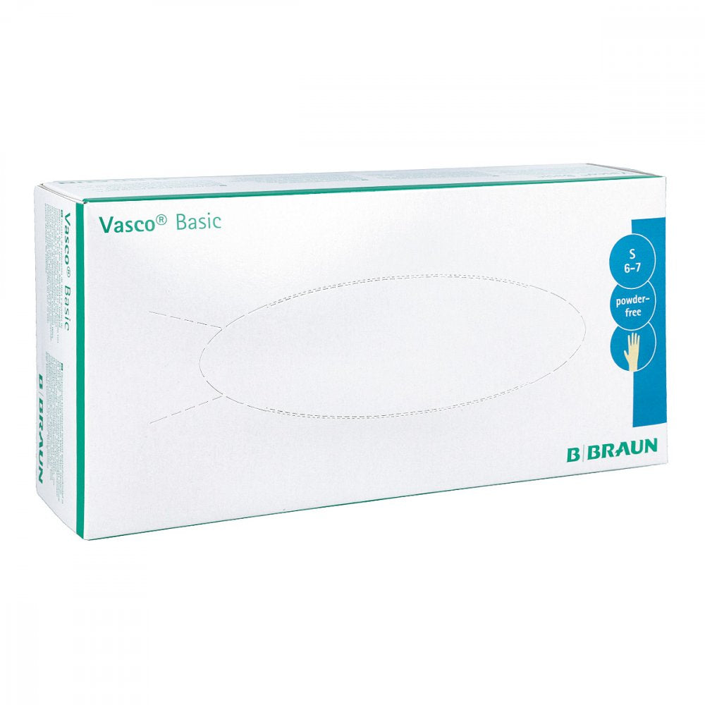 Das Produktfoto zeigt Vasco Basic Handschuhe Gr.S (100 stk) PZN 01385456
