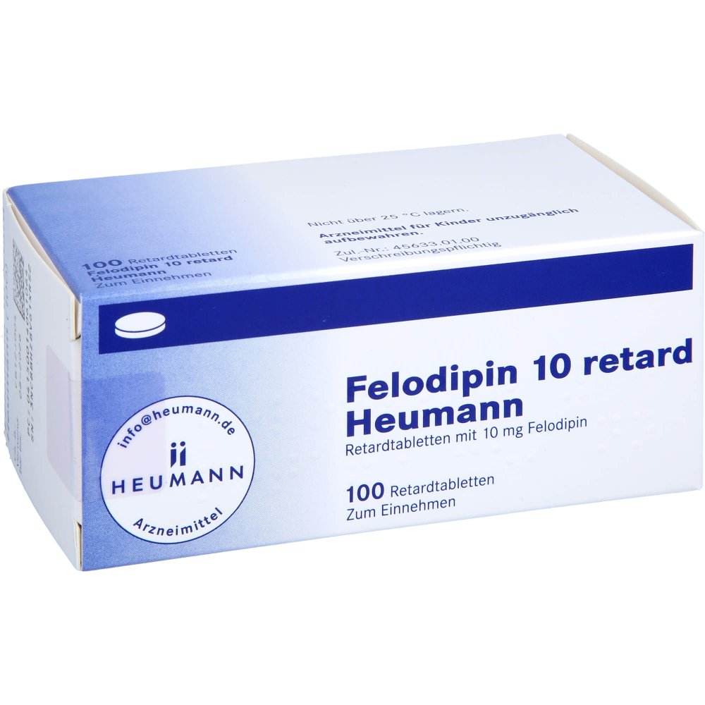 Felodipin 10 Mg Heumann Retardtabletten (100 stk)