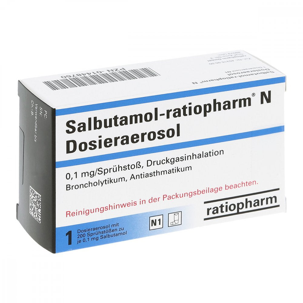 Salbutamol-Ratiopharm N 200 Hub Dosieraerosol (1 stk)