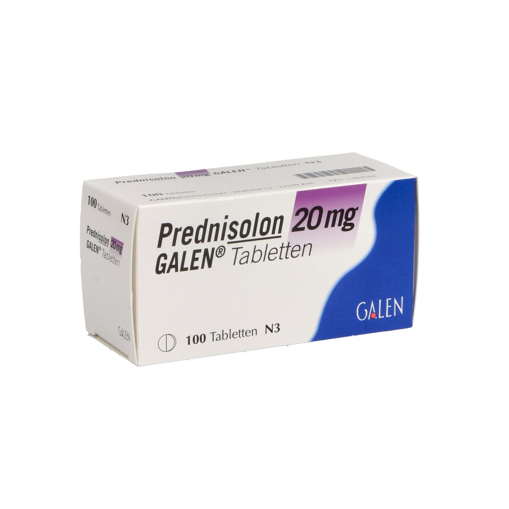 Prednisolon 20 Mg Galen Tabletten (100 stk)