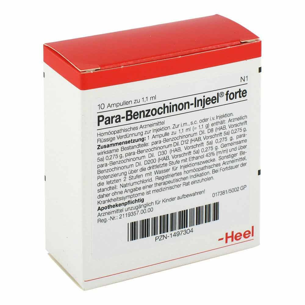 Para Benzochinon Injeel Forte Ampullen (10 stk)