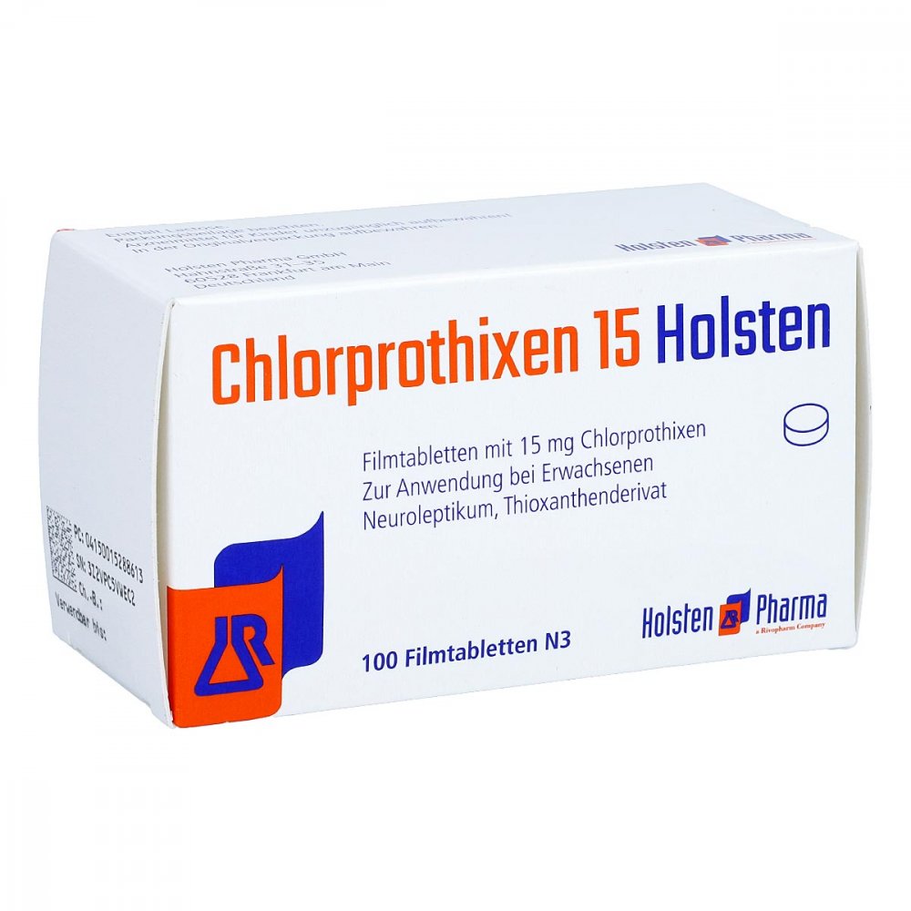 Chlorprothixen 15 Holsten Filmtabletten (100 stk)