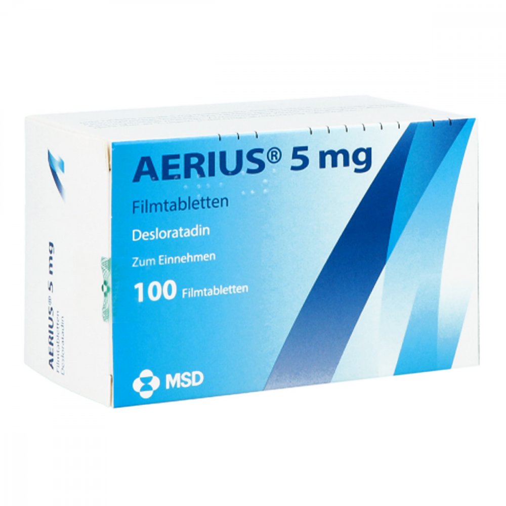 Aerius 5 Mg Filmtabletten (100 stk)