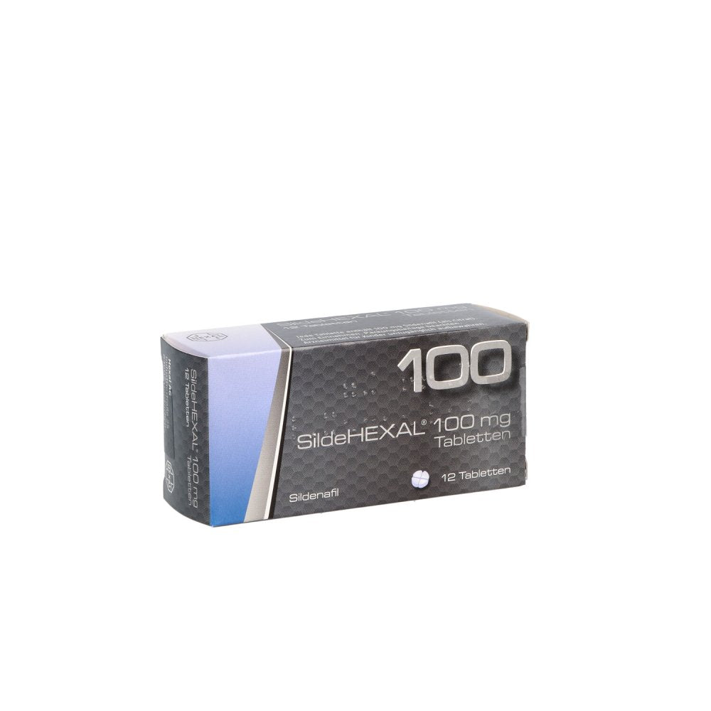 Das Produktfoto zeigt Sildehexal 100 Mg Tabletten (12 stk) PZN 01542950