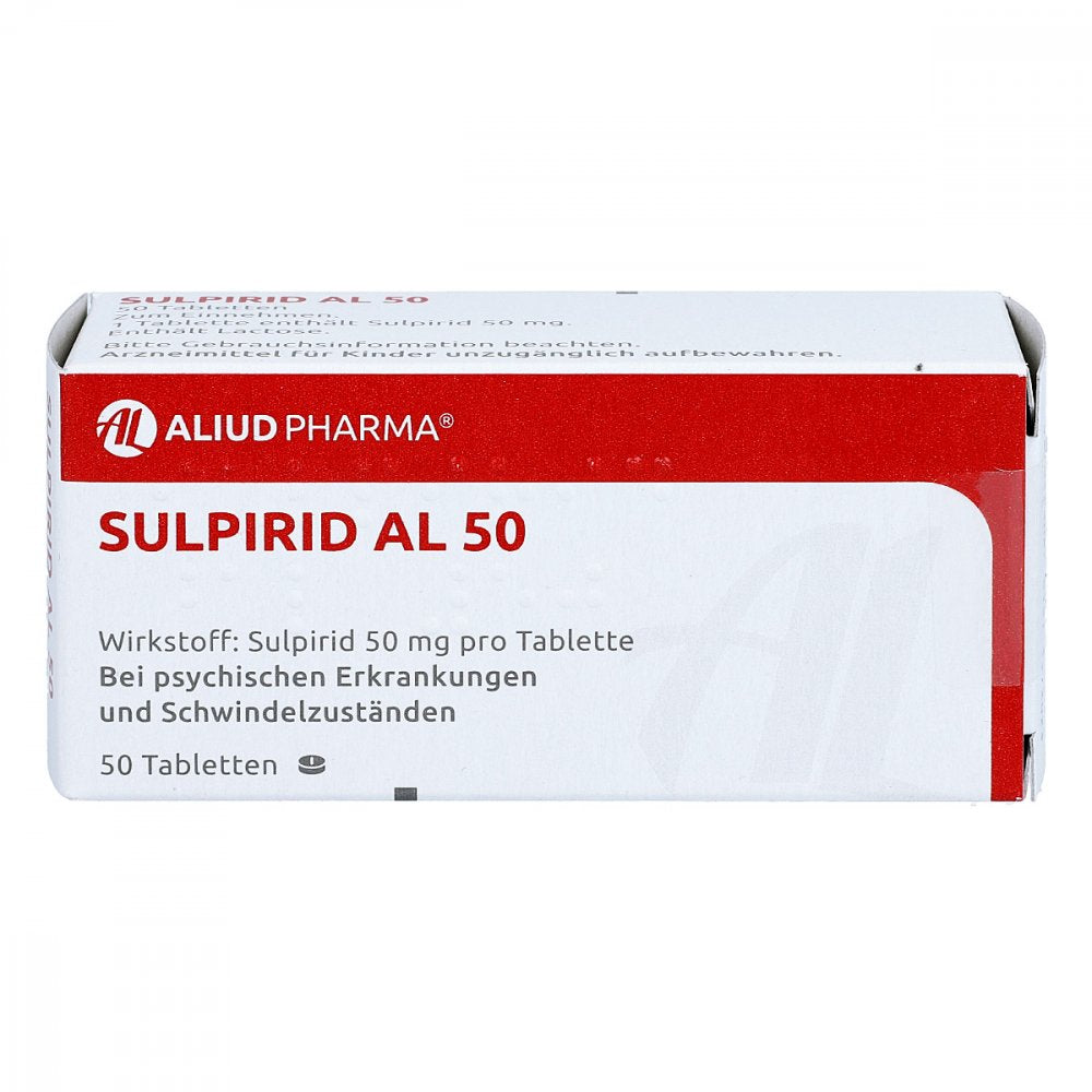 Das Produktfoto zeigt Sulpirid Al 50 Tabletten (50 stk) PZN 01545032