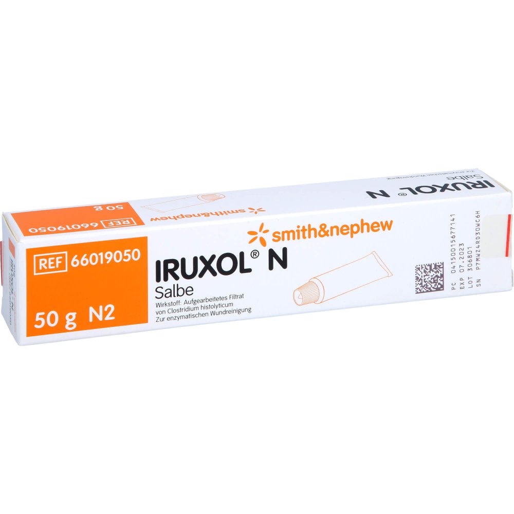 Das Produktfoto zeigt Iruxol N Salbe (50 g) PZN 01567714