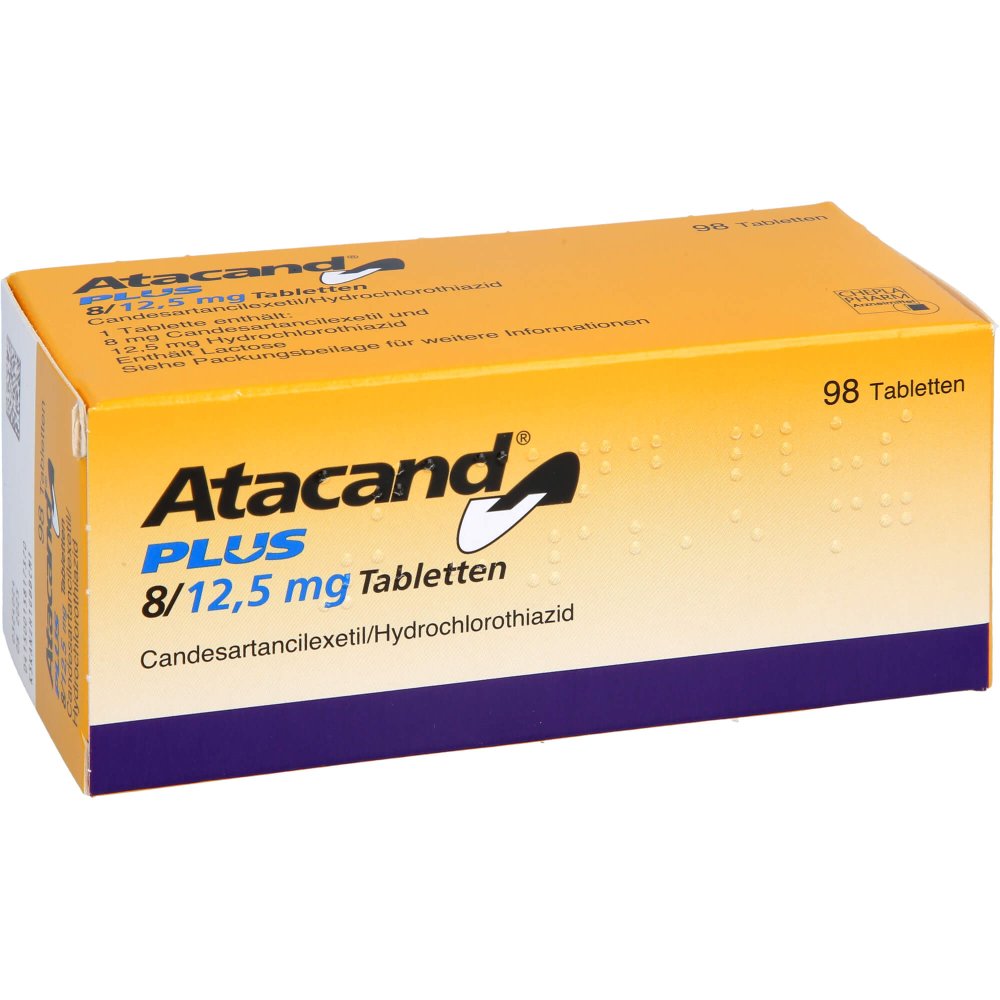 Das Produktfoto zeigt Atacand Plus 8 Mg/12,5 Mg Tabletten (98 stk) PZN 01581737