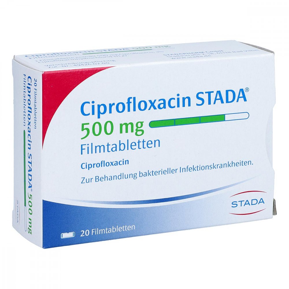 Ciprofloxacin Stada 500 Mg Filmtabletten (20 stk)