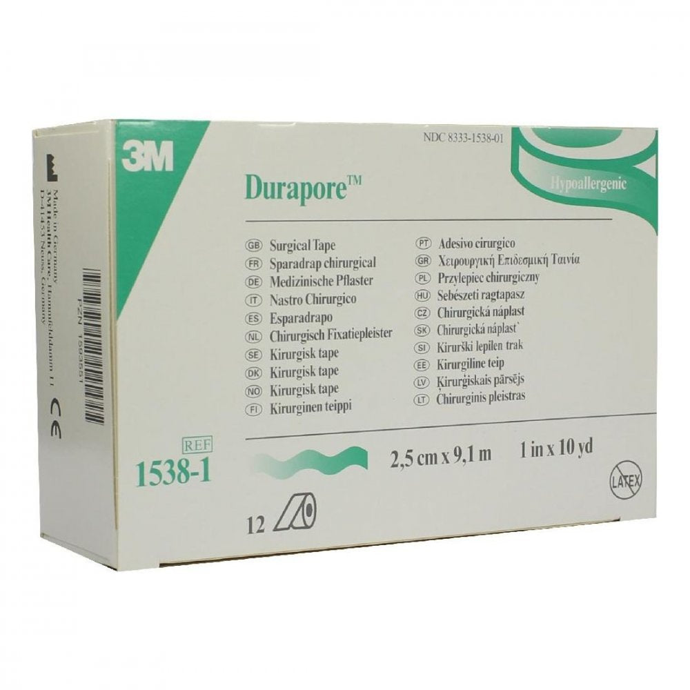Durapore Silkpflaster 2,5 Cmx9,1 M Rolle (12 stk)