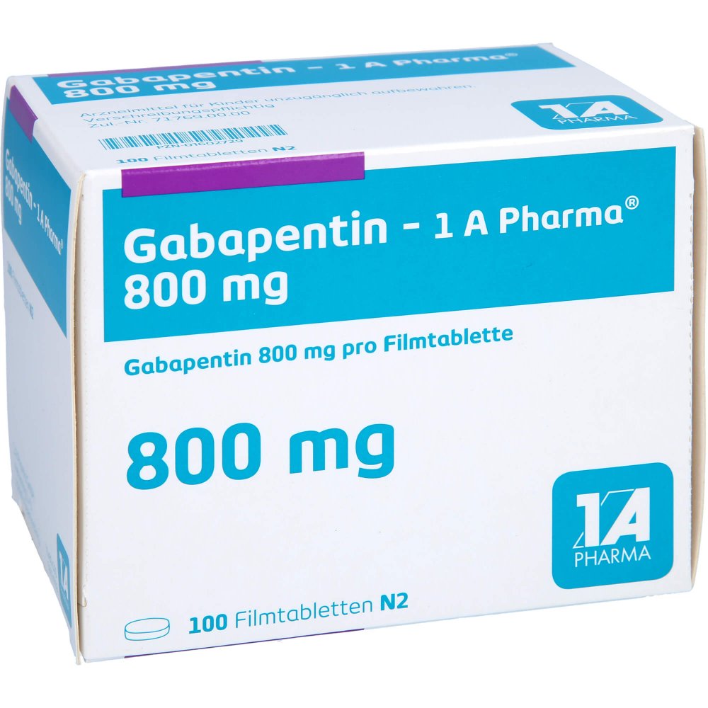 Gabapentin-1a Pharma 800 Mg Filmtabletten (100 stk)