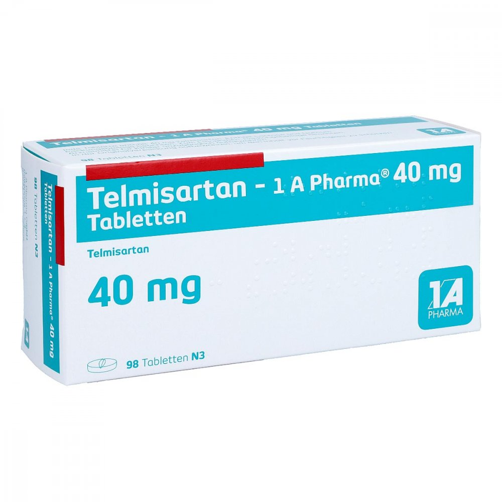 Telmisartan-1a Pharma 40 Mg Tabletten (98 stk)
