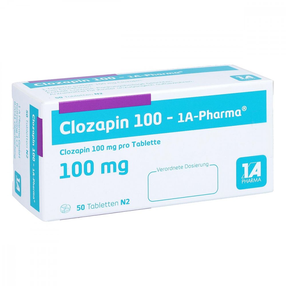 Clozapin 100-1a Pharma Tabletten (50 stk)