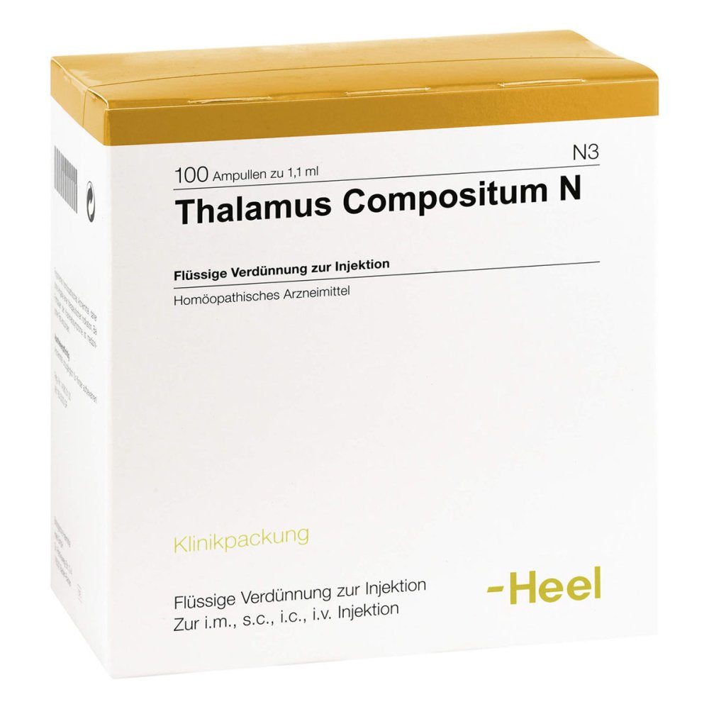 Das Produktfoto zeigt Thalamus Compositum N Ampullen (100 stk) PZN 01676194