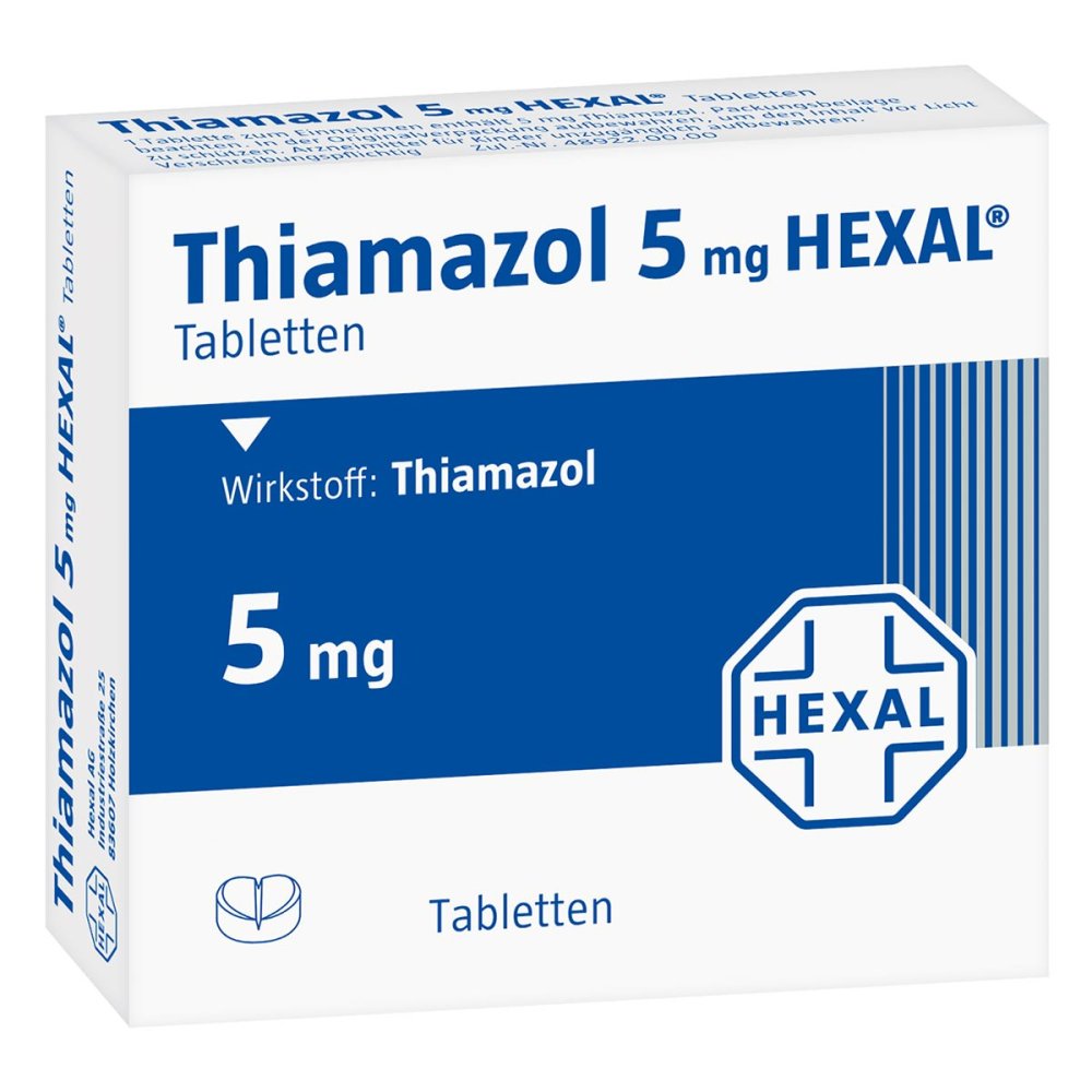 Thiamazol 5 Mg Hexal Tabletten (50 stk)