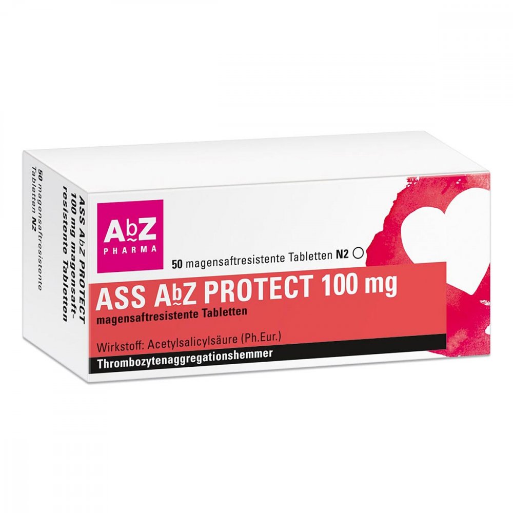 Ass Abz Protect 100 Mg Magensaftresist.Tabl. (50 stk)