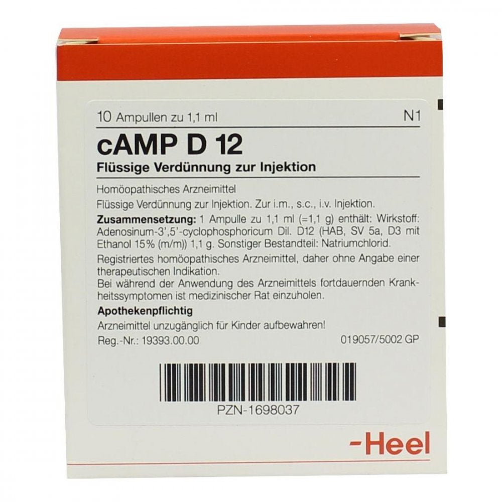 Das Produktfoto zeigt Camp D 12 Ampullen (10 stk) PZN 01698037
