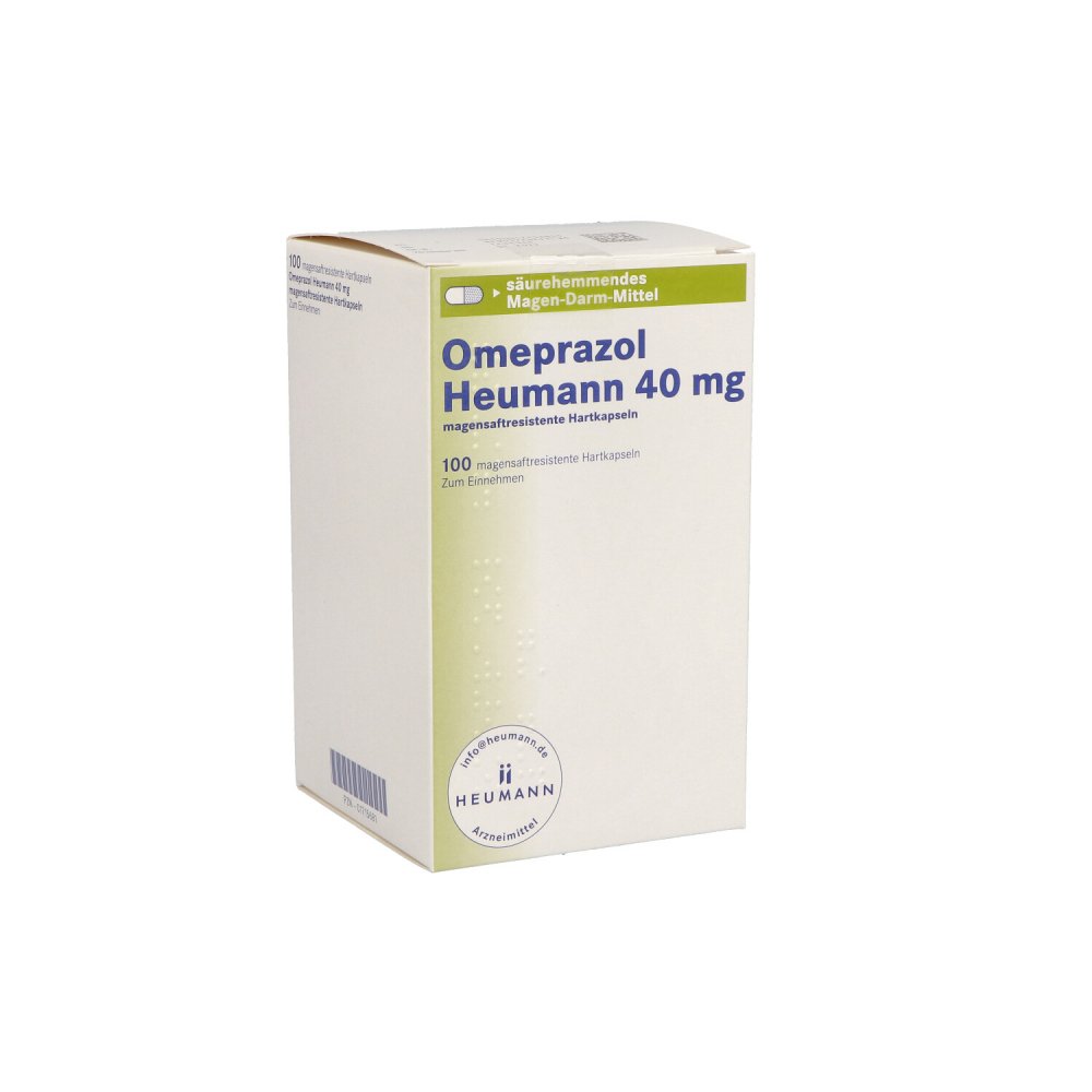 Omeprazol Heumann 40 Mg Magensaftres.Hartkapseln (100 stk)