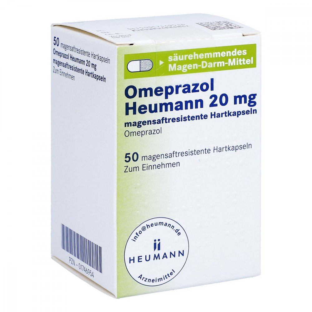 Omeprazol Heumann 20 Mg Magensaftres.Hartkapseln (50 stk)