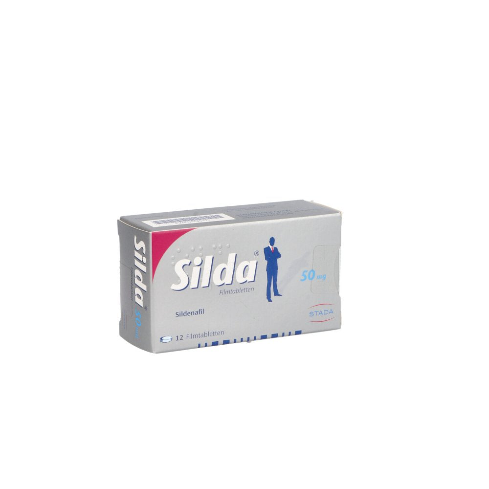 Das Produktfoto zeigt Silda 50 Mg Filmtabletten (12 stk) PZN 01795177