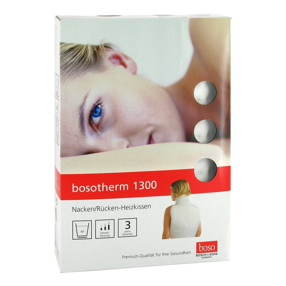 Das Produktfoto zeigt Bosotherm Heizkissen 1300 Nacken/Rücken (1 stk) PZN 01797242