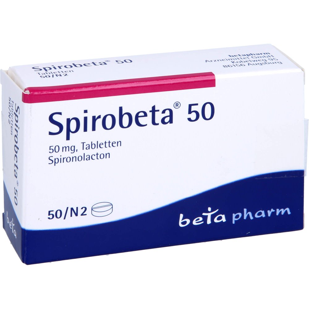 Das Produktfoto zeigt Spirobeta 50 Tabletten (50 stk) PZN 01800688