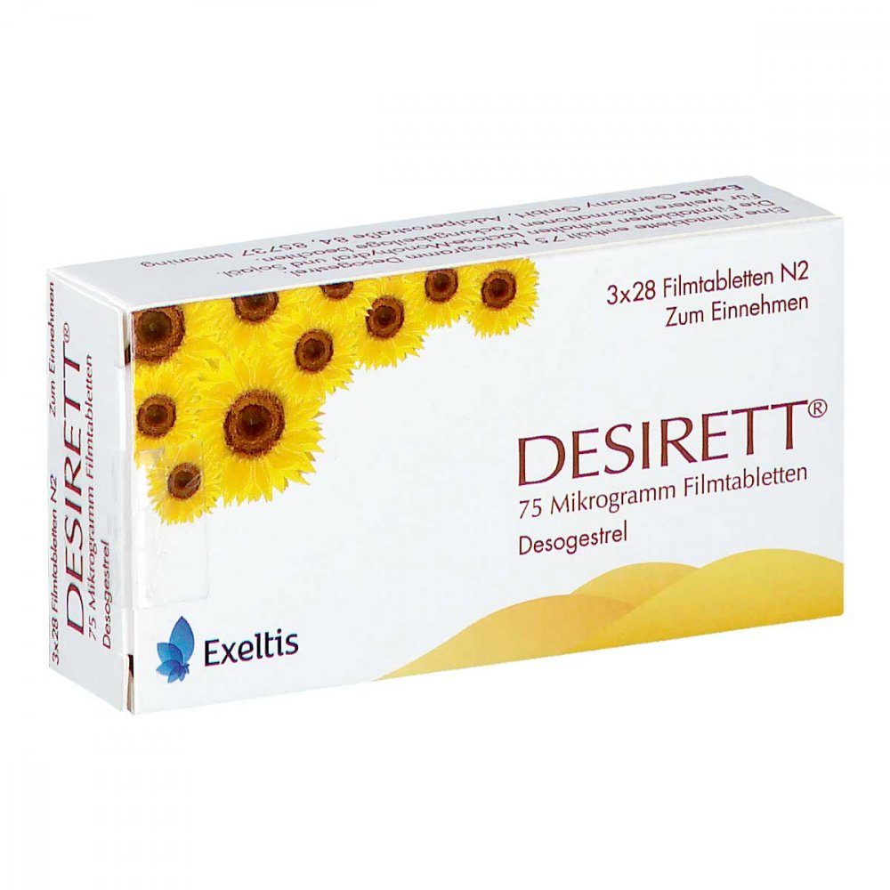 Desirett 75 Mikrogramm Filmtabletten (3X28 stk)