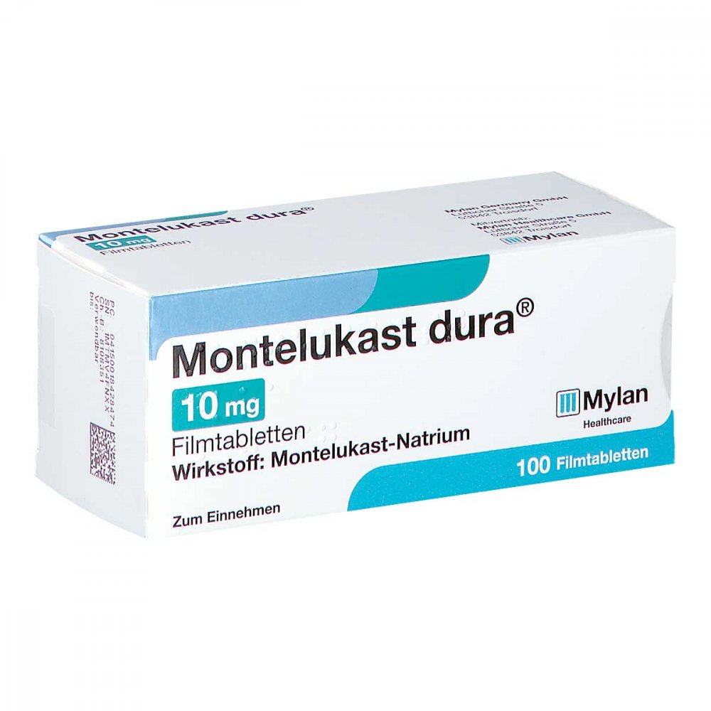 Montelukast Dura 10 Mg Filmtabletten (100 stk)