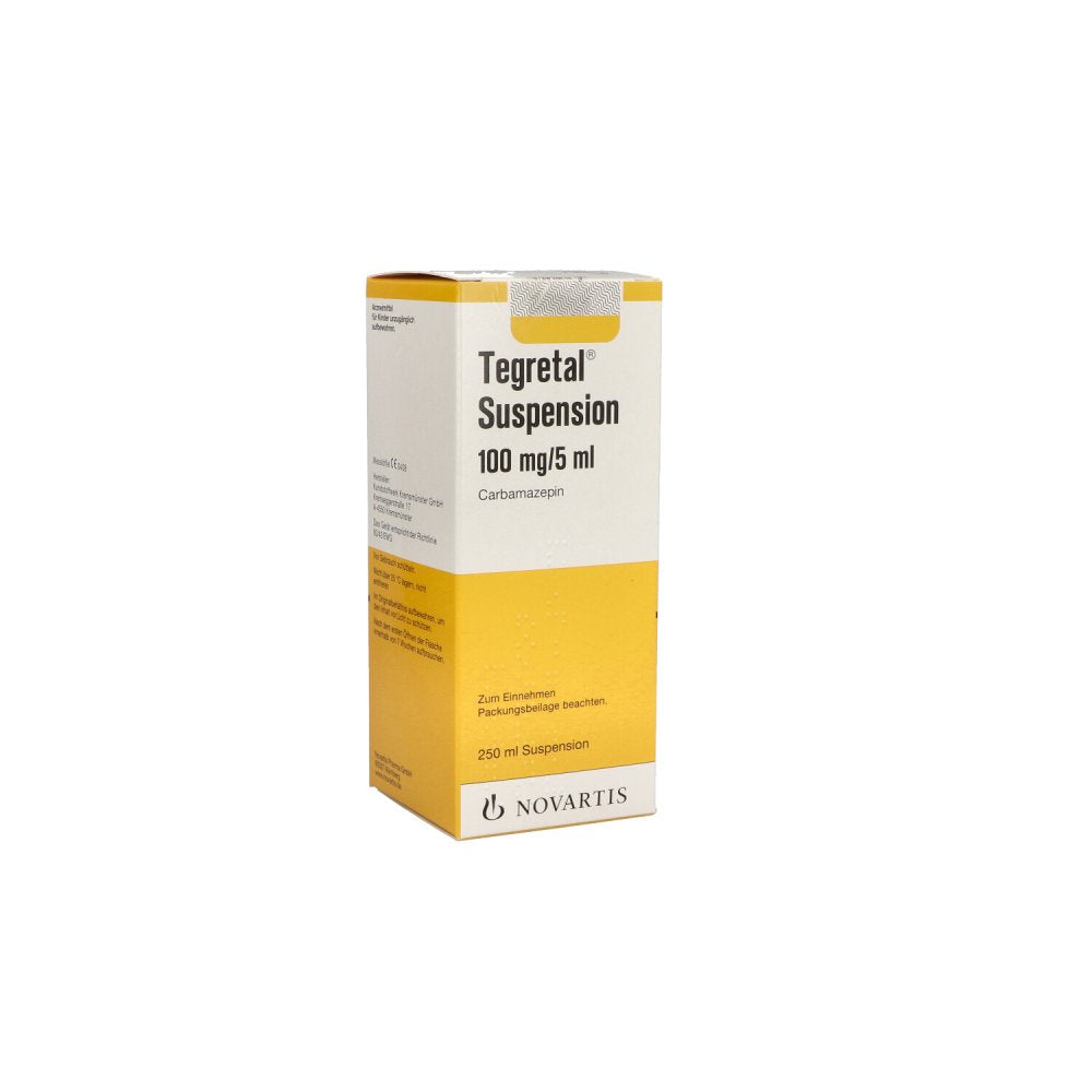 Das Produktfoto zeigt Tegretal Suspension (250 ml) PZN 01844705