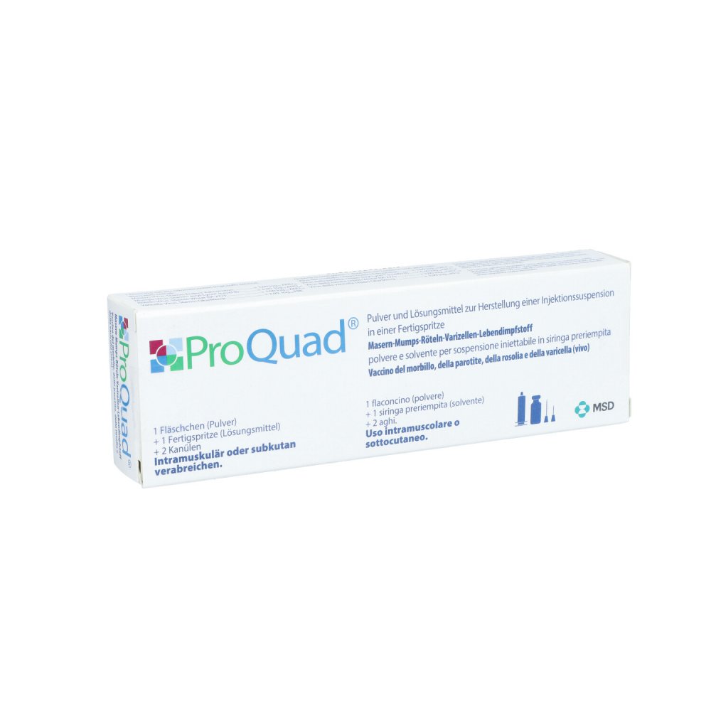 Proquad Plv.U.Lm Z.Her.E.Inj.-Susp.I.E.Fertigspr. (0.5 ml)
