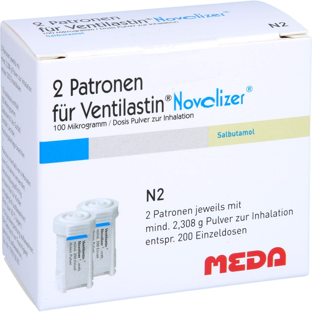 Ventilastin Novolizer Patrone 2x200 Hub Nachfüllp. (2X200 stk)