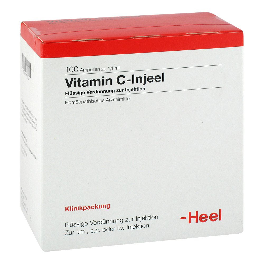 Das Produktfoto zeigt Vitamin C Injeel Ampullen (100 stk) PZN 01894956