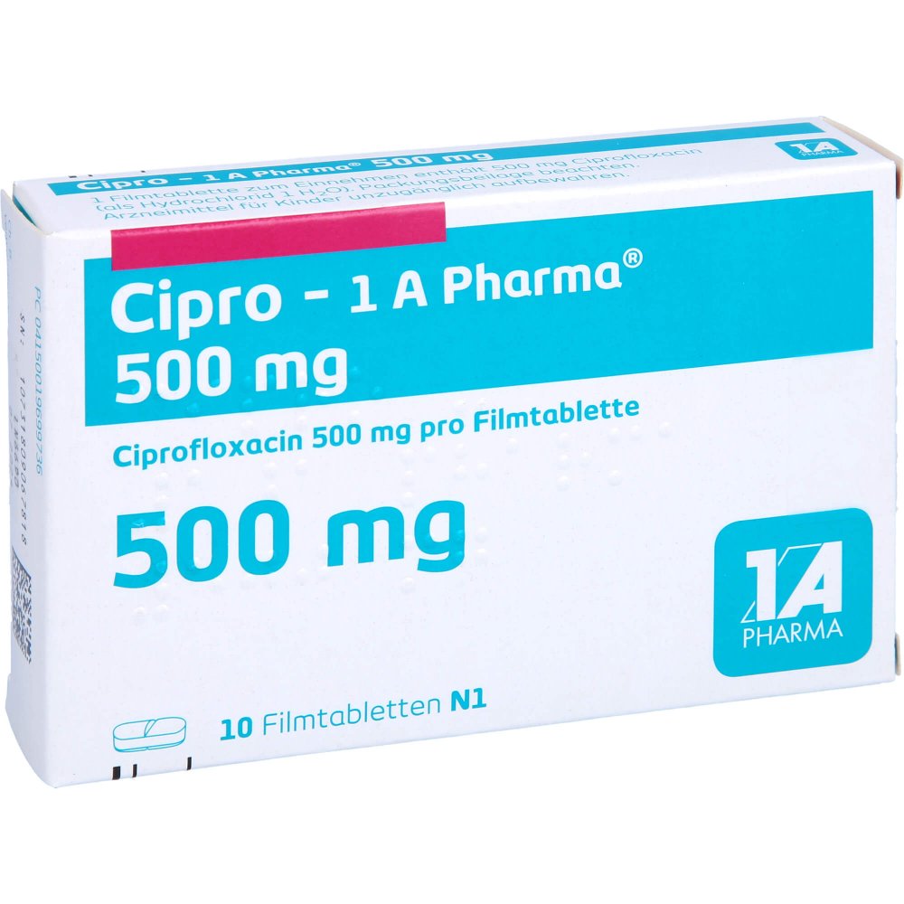 Cipro-1a Pharma 500 Mg Filmtabletten (10 stk)