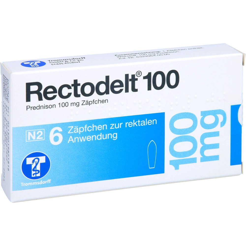 Rectodelt 100 Mg Zäpfchen (6 stk)