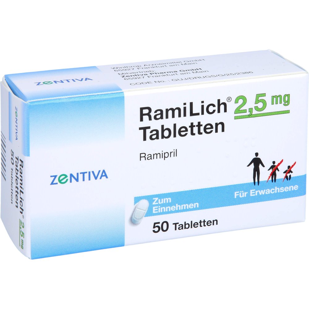 Ramilich 2,5 Mg Tabletten (50 stk)