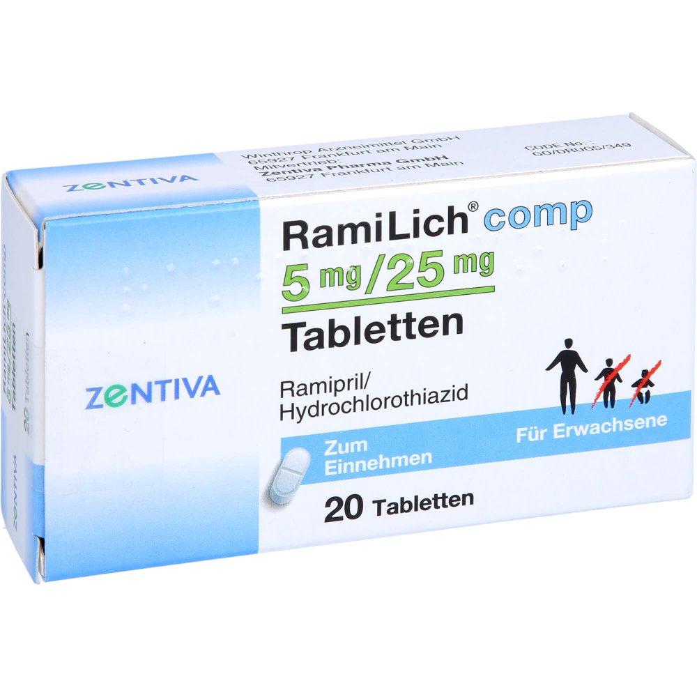 Ramilich Comp 5 Mg/25 Mg Tabletten (20 stk)