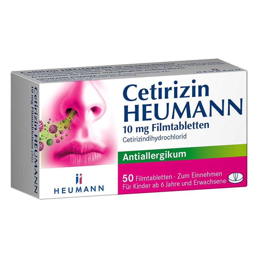 Cetirizin Heumann 10 Mg Filmtabletten (50 stk)