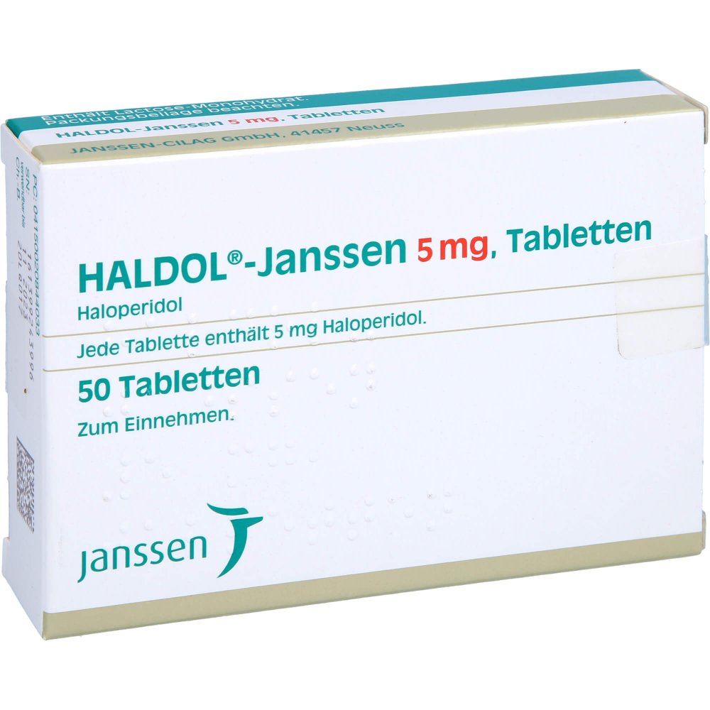 Das Produktfoto zeigt Haldol Janssen 5 Mg Tabletten (50 stk) PZN 02084403
