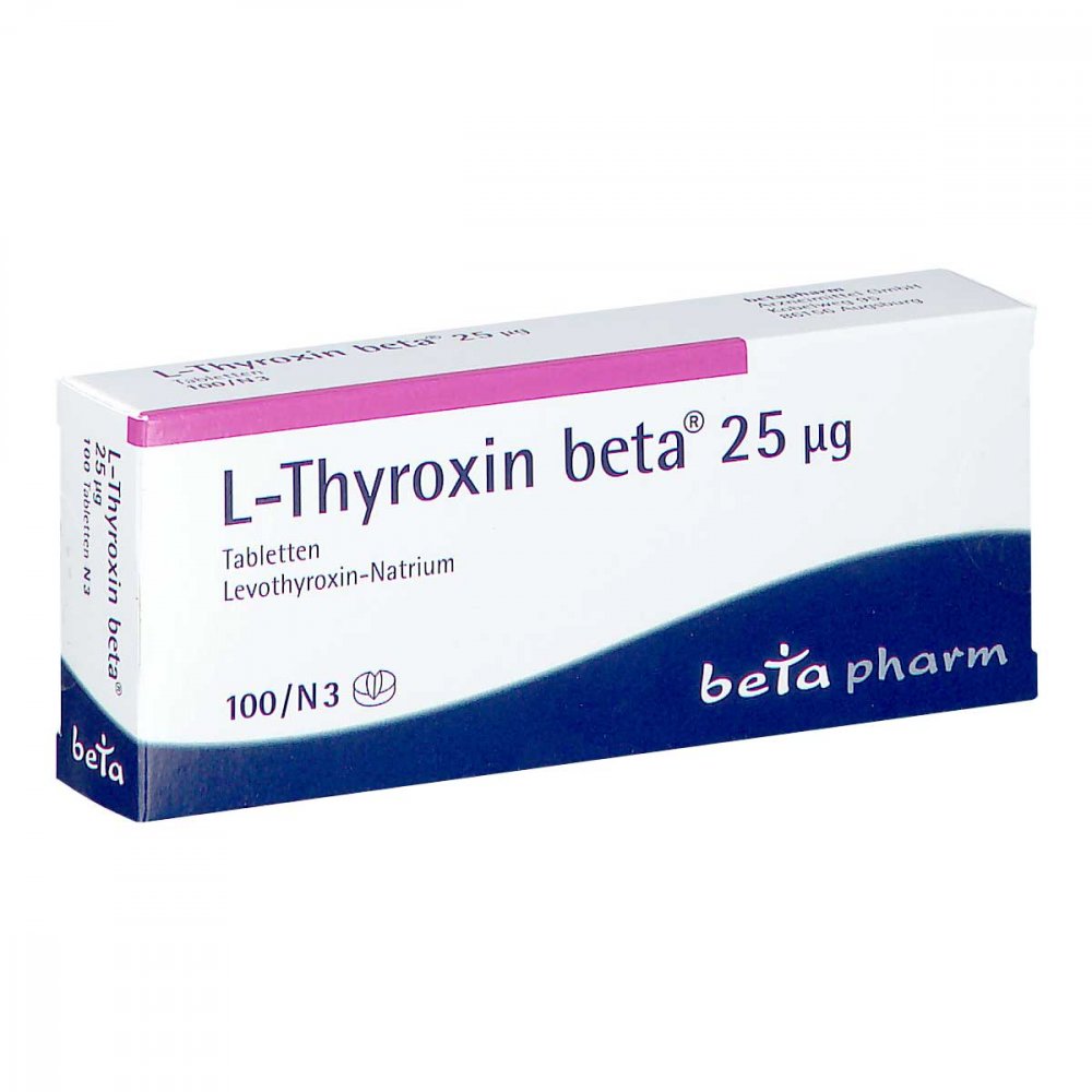 L-Thyroxin Beta 25 Μg Tabletten (100 stk)