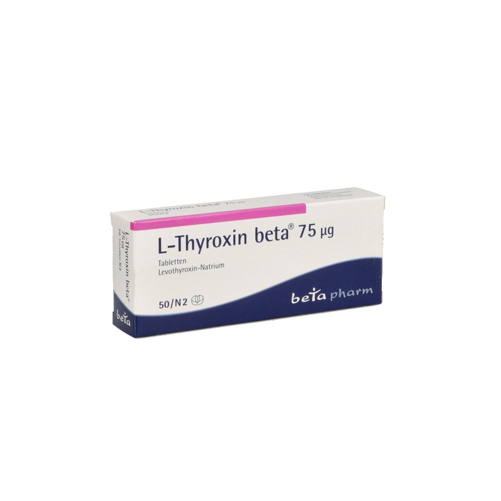 L-Thyroxin Beta 75 Μg Tabletten (50 stk)