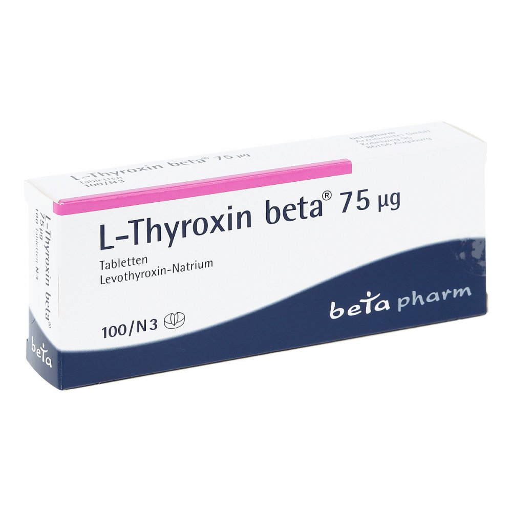 L-Thyroxin Beta 75 Μg Tabletten (100 stk)