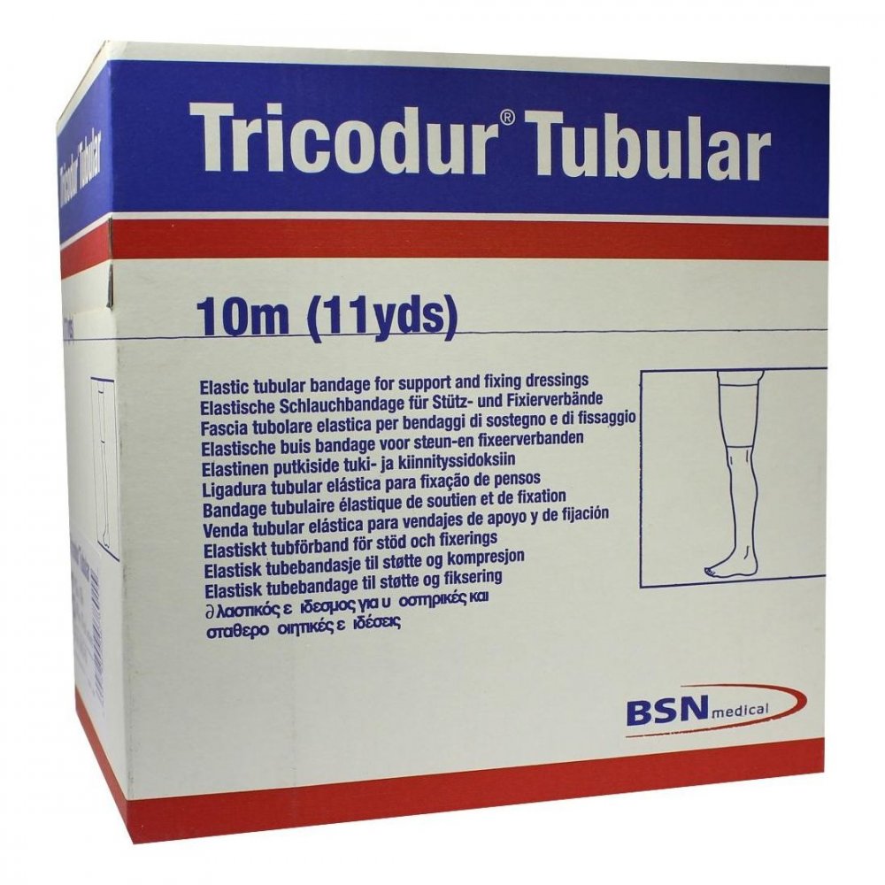 Tricodur Schl.-Bandage Gr.G 12 Cmx10 M Weiß (1 stk)