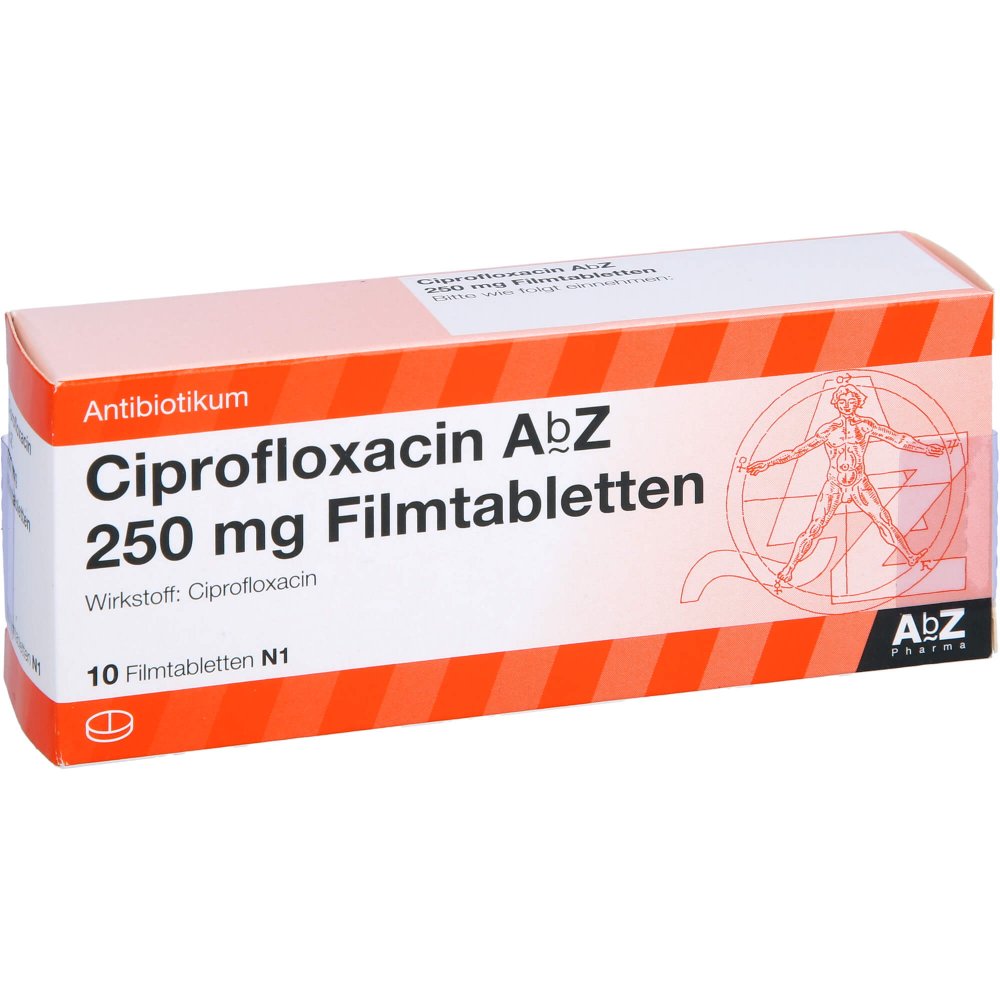 Ciprofloxacin Abz 250 Mg Filmtabletten (10 stk)