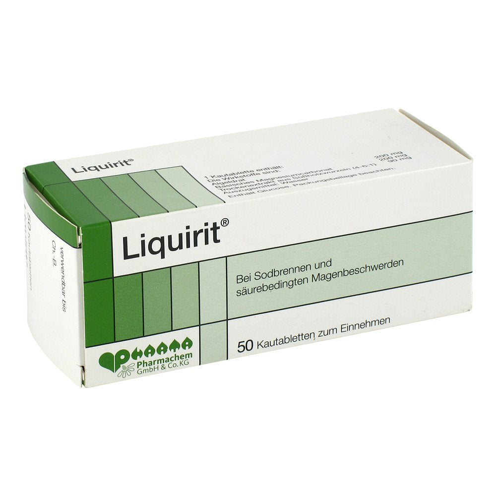 Das Produktfoto zeigt Liquirit Kautabletten (50 stk) PZN 02201412