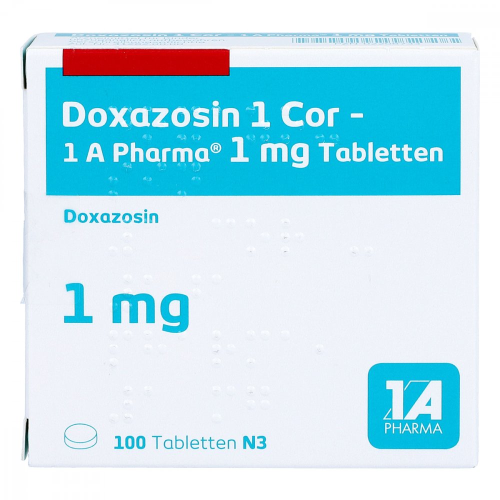 Doxazosin 1 Cor-1a Pharma Tabletten (100 stk)