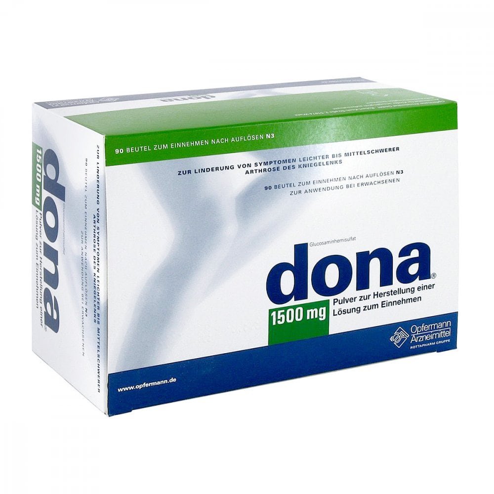 Das Produktfoto zeigt Dona 1500 Mg Plv.Z.Her.E.Lsg.Z.Einnehmen Beutel (90 stk) PZN 02334366