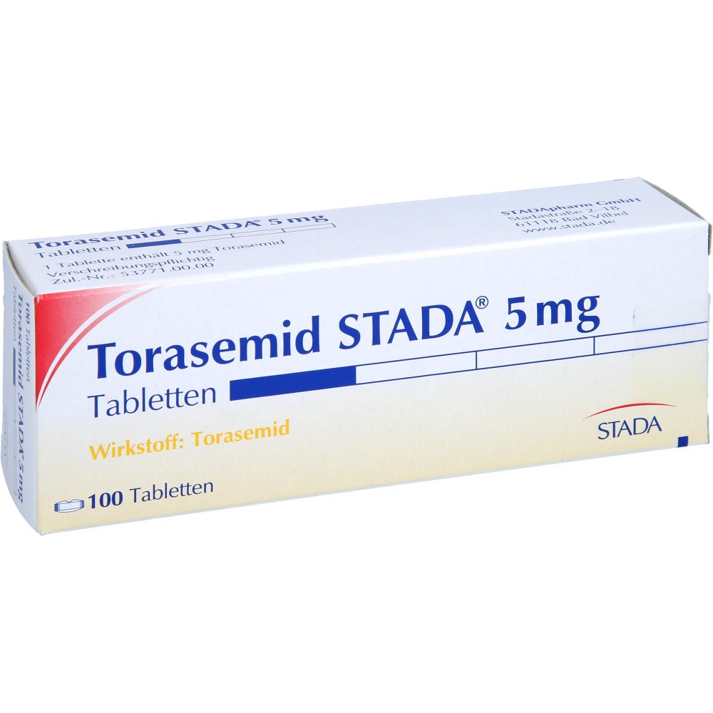 Torasemid Stada 5 Mg Tabletten (100 stk)