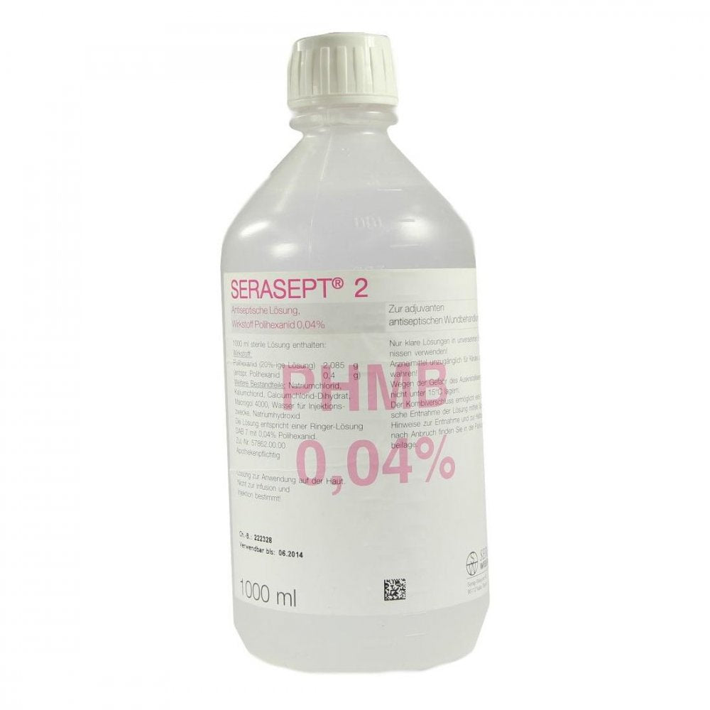 Das Produktfoto zeigt Serasept 2 Lösung (1000 ml) PZN 02475807